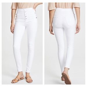 J Brand Natasha Sky High Skinny White Jeans NWT | 24